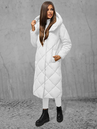 Női téli kabát fehér OZONEE JS/5M3173/281