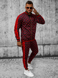 Férfi Melegítő Együttes Fekete-Piros OZONEE O/12136