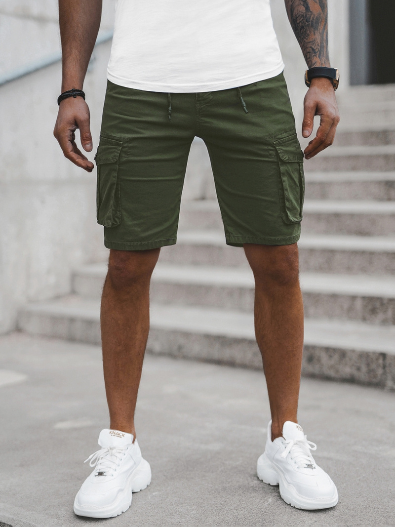 Férfi Chino Rövidnadrág Zöld OZONEE T/BB70011/3