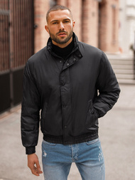 Férfi kabát fekete OZONEE JS/5M3102/392Z