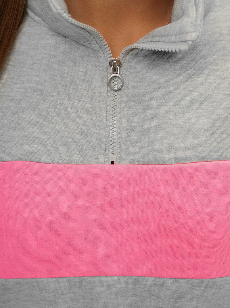 Női pulóver szürke OZONEE JS/B26020Z