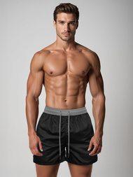 Férfi Fürdőnadrág Fekete/Szürke OZONEE JS/17K561/3Z