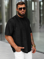 Férfi Póló Fekete OZONEE O/B1149