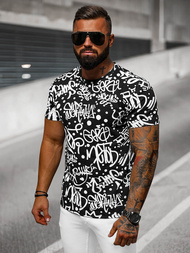 Férfi Póló Fekete OZONEE JS/8T1216/3