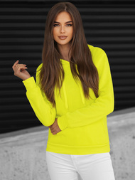 Női kapucnis pulóver Sárga neon OZONEE JS/W02Z