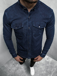 Férfi Farmer Ing Gránát OZONEE O/3466