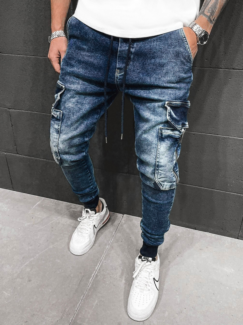 Férfi farmer nadrág Kék OZONEE O/B5787