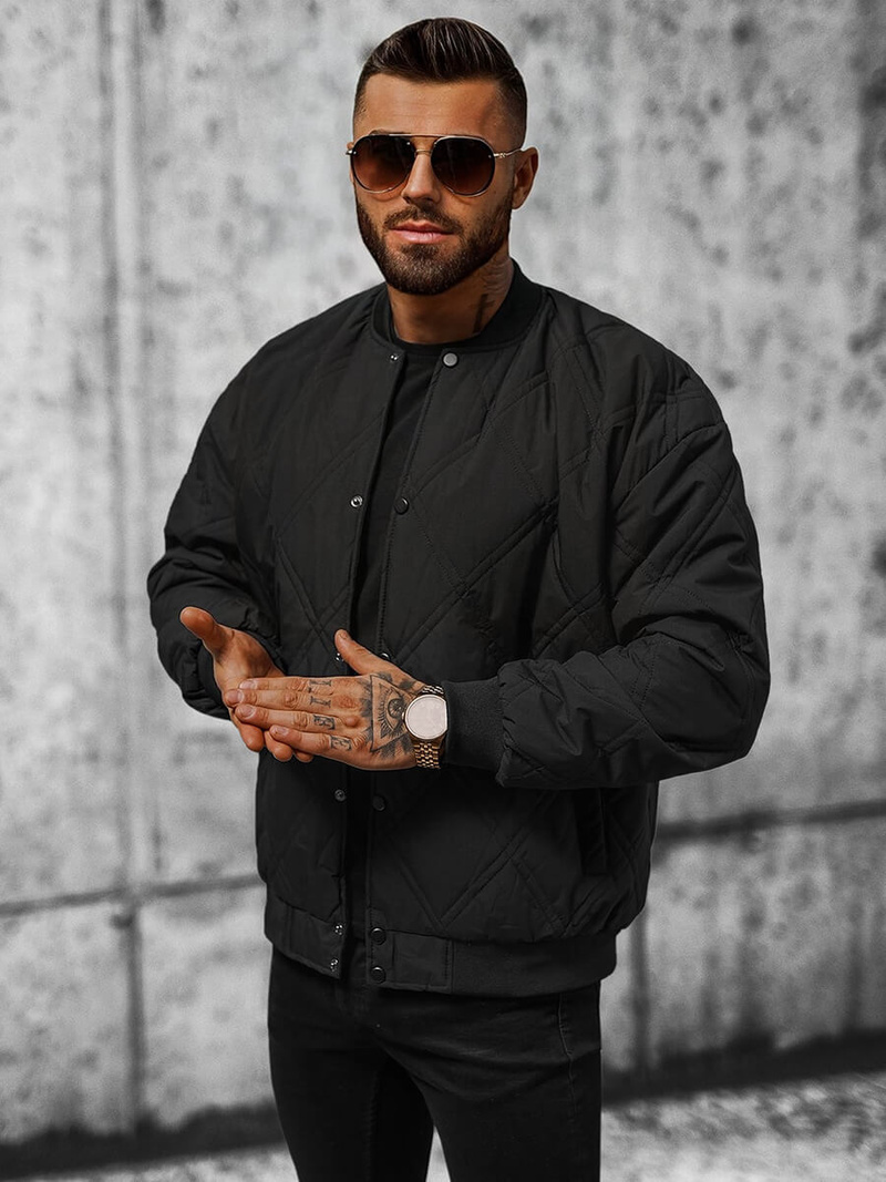 Férfi dzseki fekete OZONEE JS/84M3020/392