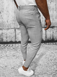 Férfi chino nadrág szürke OZONEE O/3000