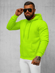 Férfi kapucnis pulóver Zöld neon OZONEE JS/2009Z