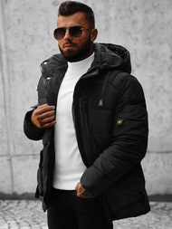 Férfi téli parka kabát fekete OZONEE JS/22M60/392Z
