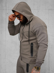 Férfi melegítő együttes bézs-szürke OZONEE O/FF3705AB