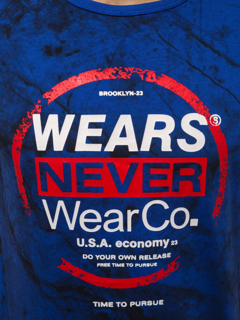 Férfi póló Kék OZONEE JS/SS10925Z