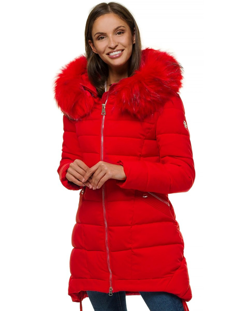 Női dzseki piros OZONEE O/SW029/4