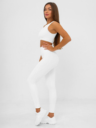 Női leggings fehér OZONEE JS/17K585/1