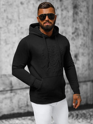 Férfi kapucnis pulóver Fekete OZONEE NB/MF2012