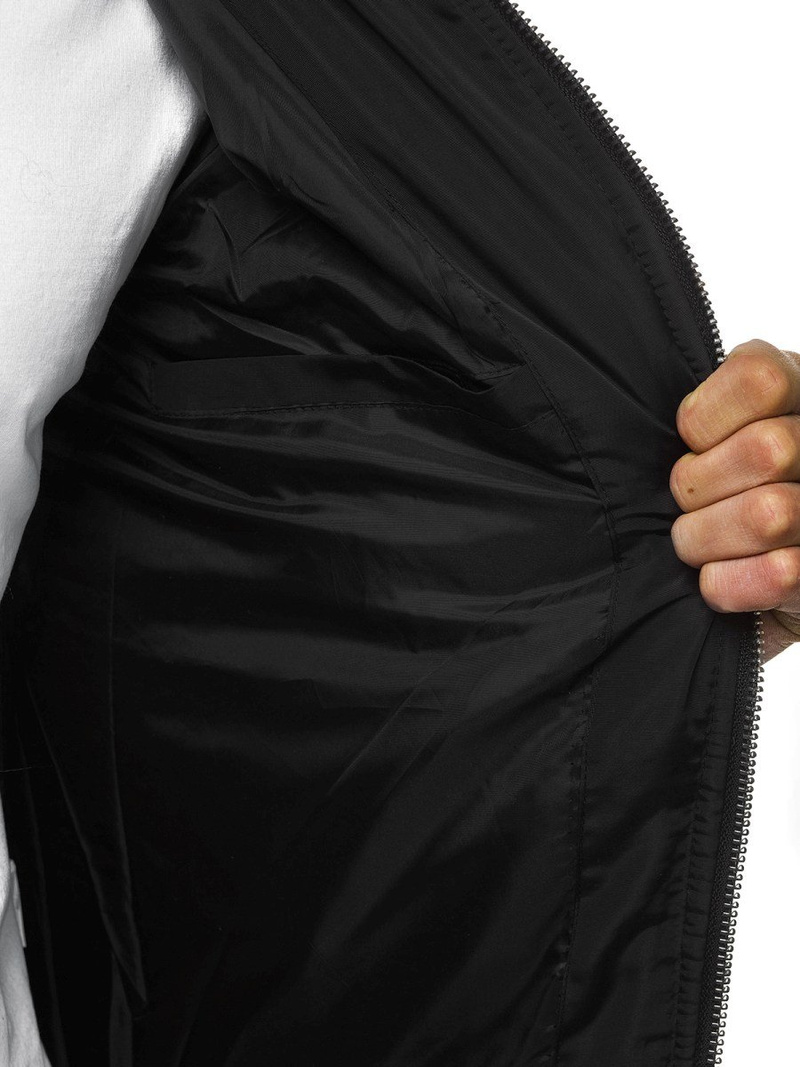 Férfi téli kabát fekete OZONEE O/88835