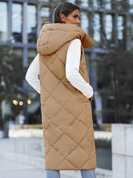 Női Hosszú Mellény Camel OZONEE JS/5M3165/84