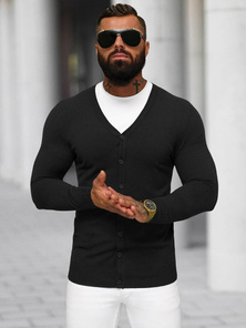 Férfi Pulóver Fekete OZONEE NB/MM6006/4Z