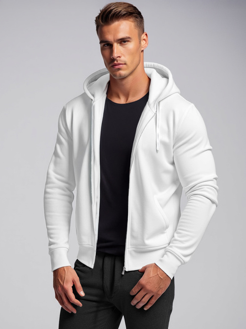 Férfi Melegítő felső Fehér OZONEE JS/2008