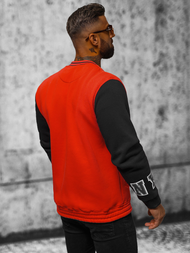 Férfi pulóver piros OZONEE O/TB9127