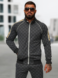 Férfi melegítő együttes fekete OZONEE O/FF5110AB