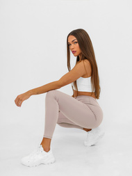 Női leggings púder rózsaszín OZONEE JS/17K580/159