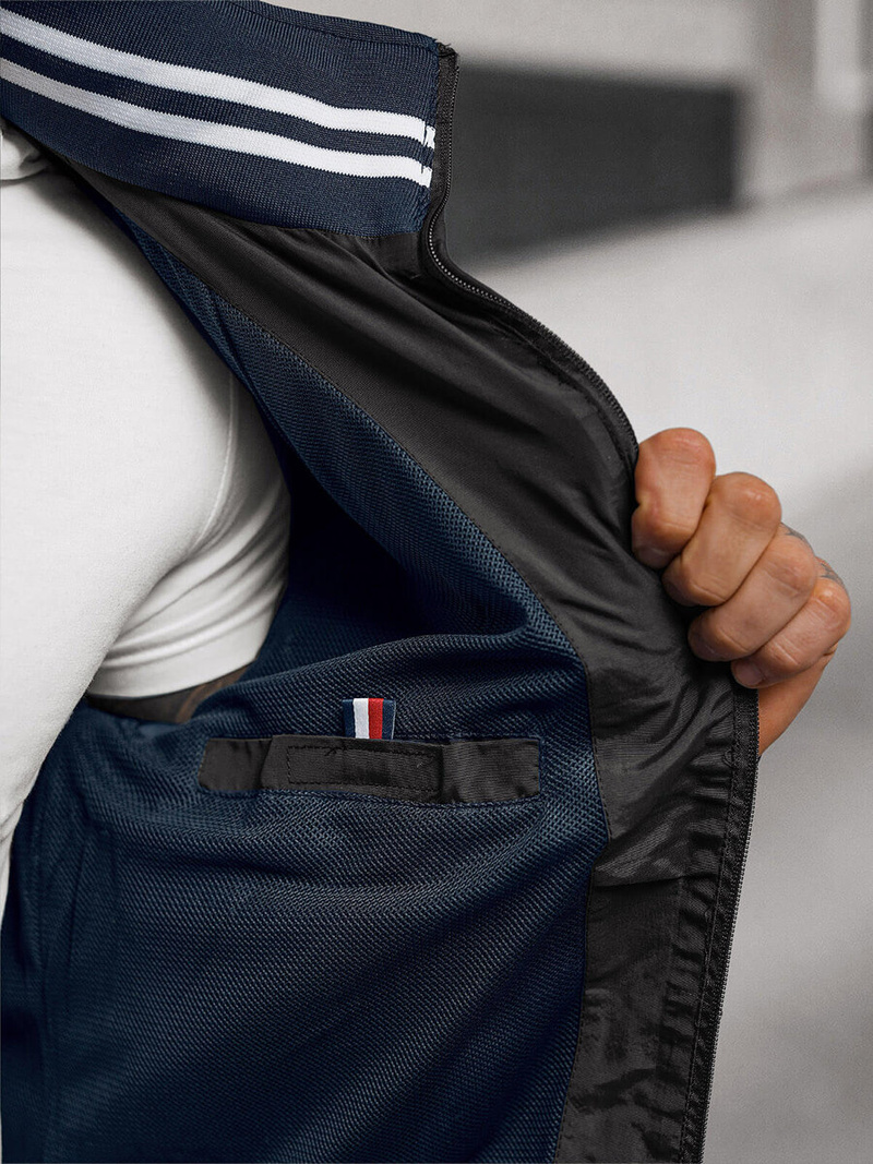 Férfi kabát fekete OZONEE JS/5M3101/392Z