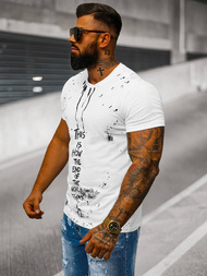 Férfi Póló Fehér OZONEE O/8T1259/1