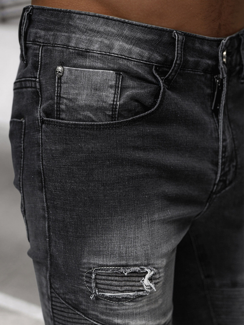 Férfi farmer nadrág fekete OZONEE NB/MP0142N