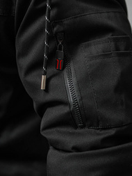 Férfi téli parka kabát fekete OZONEE JS/5M3123/392