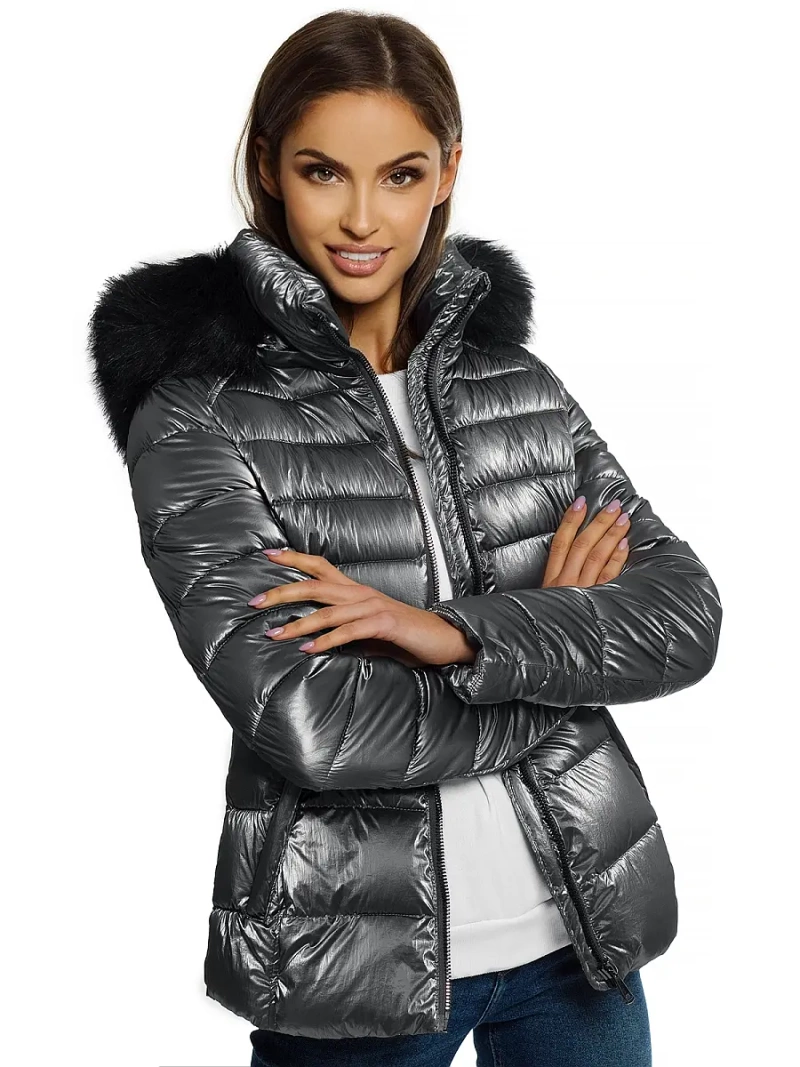 Női dzseki ezüst OZONEE O/DK030/45