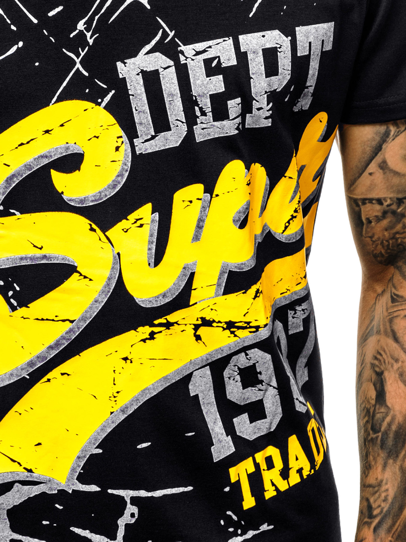 Férfi póló Fekete OZONEE JS/KS1942Z