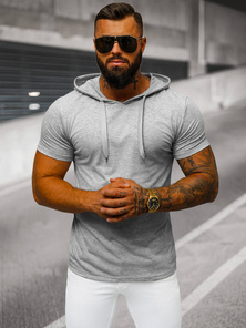 Férfi Póló Szürke OZONEE JS/8T89/2