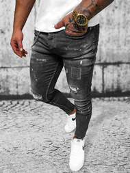 Férfi Farmer Nadrág fekete OZONEE O/MB463