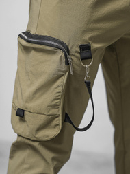 Férfi Chino Nadrág Sötét-Bézs OZONEE O/PS5519