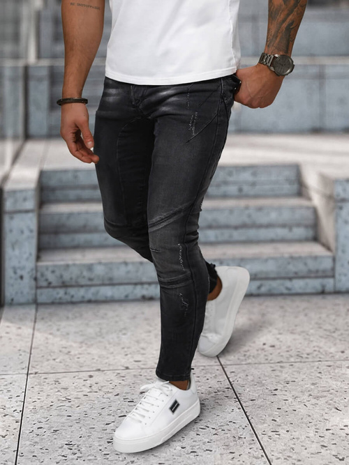 Férfi Farmer Nadrág Fekete OZONEE NB/MP0025NZ