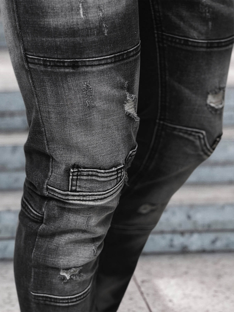 Férfi farmer nadrág fekete OZONEE NB/MP0155N