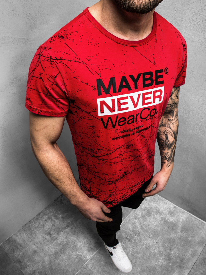 Férfi póló Piros OZONEE JS/SS10915Z