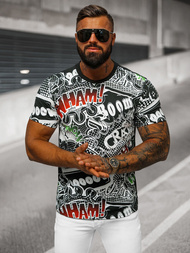 Férfi Póló Fekete OZONEE O/T137/3