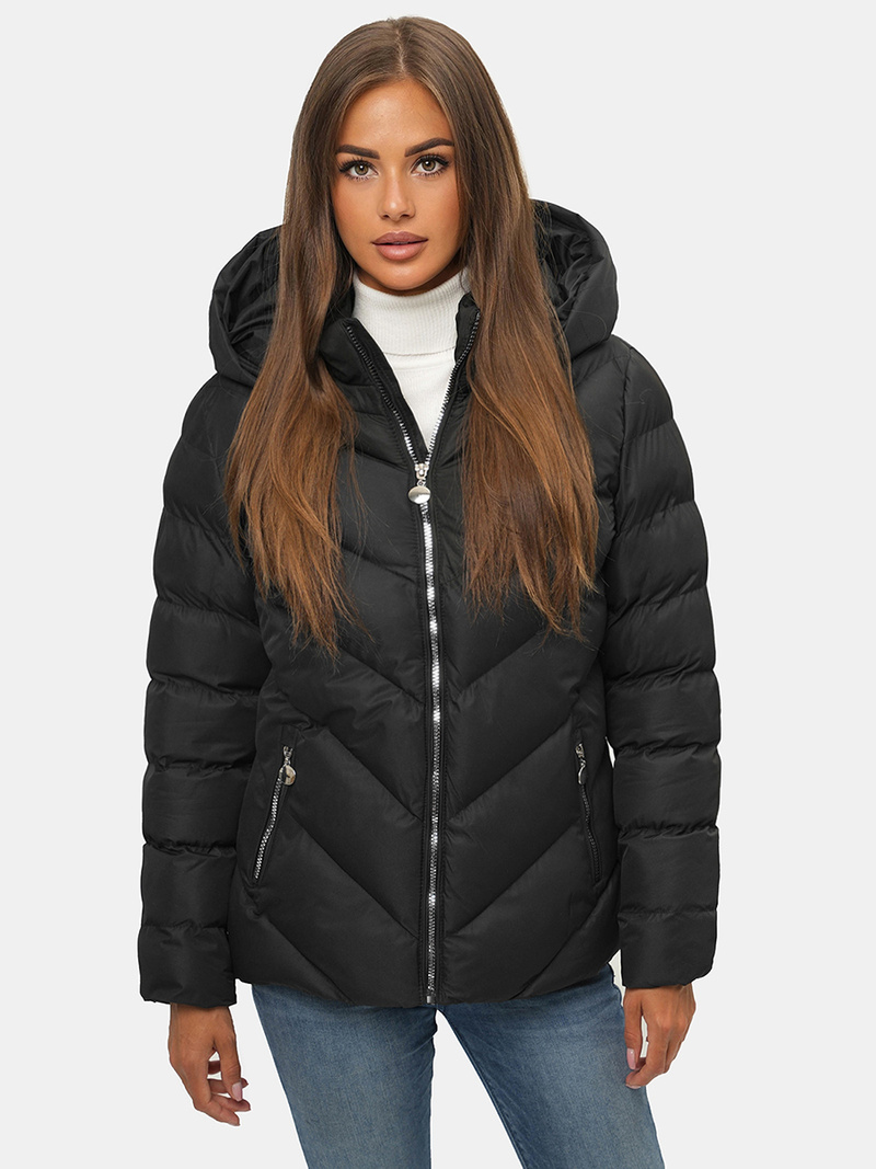 Női téli kabát Fekete OZONEE JS/M725/392