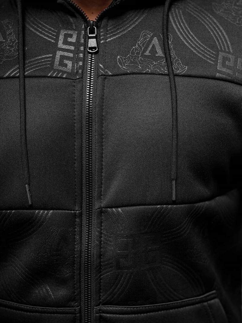 Férfi Szabadidő Együttes Fekete OZONEE JS/3C555