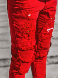 Férfi farmer nadrág Piros OZONEE T/82015