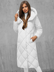 Női téli kabát fehér OZONEE JS/5M3173/281