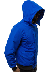 Férfi téli kabát kék OZONEE JS/2019005