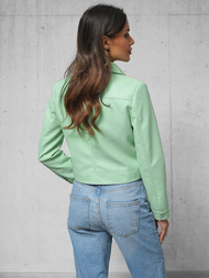 Női Bőrdzseki Mentol OZONEE O/G117