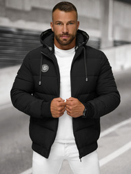 Férfi téli parka kabát fekete OZONEE JS/31M5026/392