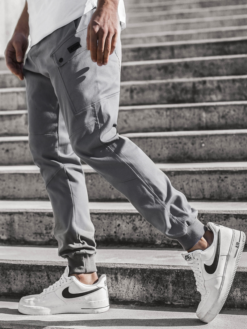 Férfi nadrág jogger Szürke OZONEE O/11103