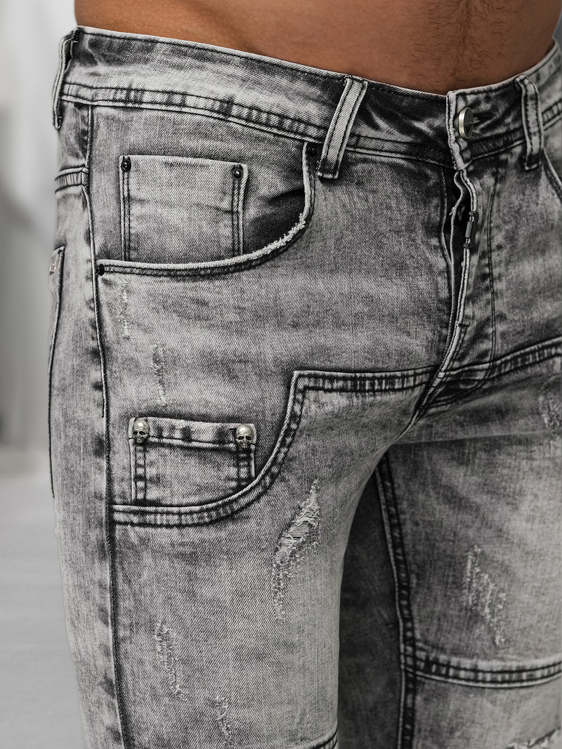 Férfi farmer nadrág grafit OZONEE NB/MP0163NZ