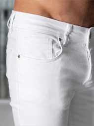 Férfi Farmer Nadrág Fehér OZONEE E/5348/01Z